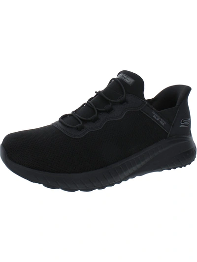 Skechers Daily Inspiration Womens Slip On Performance Running Shoes In Black