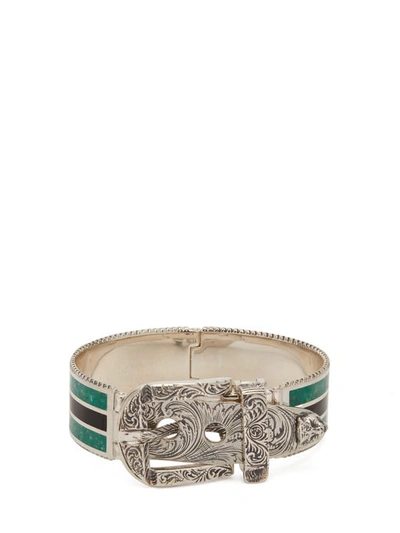 Gucci Garden Enamel And Sterling-silver Bracelet