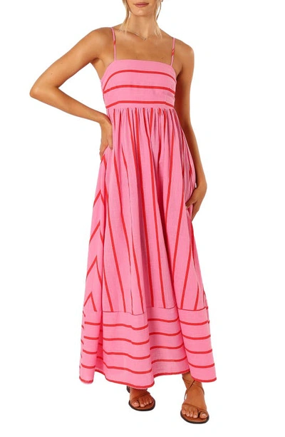 Petal And Pup Pixie Maxi Dress In Pink Red