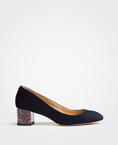 Ann Taylor Lorene Suede Pumps In Black