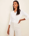 Ann Taylor Petite Ann Cardigan In White