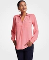 Ann Taylor Petite Camp Shirt In Desert Blossom