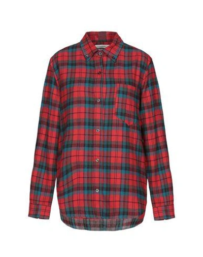 Isabel Marant Étoile Checked Shirt In Red