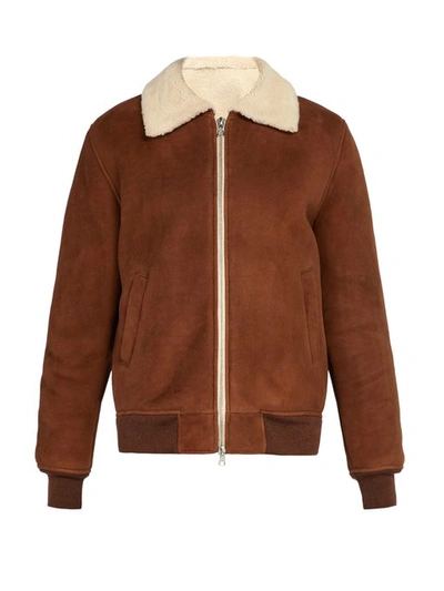 De Bonne Facture Shearling Bomber Jacket - Brown