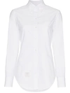 Thom Browne Grosgrain Placket Cotton Shirt - White