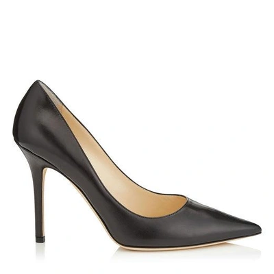 Jimmy Choo Abel Black Kid Leather Pointy Toe Pumps | ModeSens