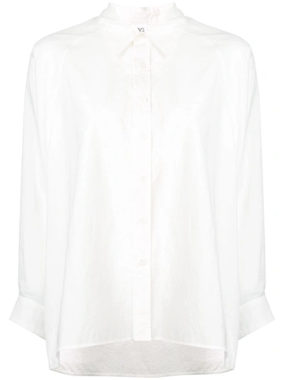 Y's High Low Shirt In White