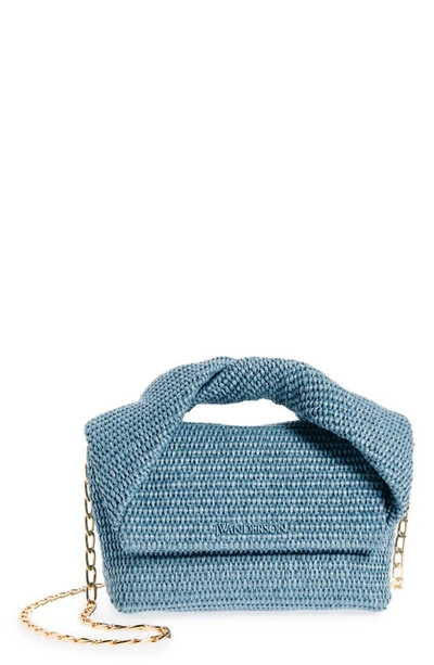 Jw Anderson Medium Twister Woven Handbag In Powder Blue