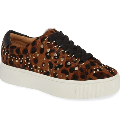 Joie Handan Studded Leopard-print Platform Sneakers