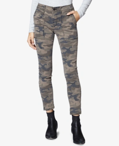 Sanctuary Fast Track Skinny Chino Capri Pants In Human Nature Camo