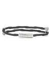 Alor Cable Bangle Bracelet With Diamonds In Black