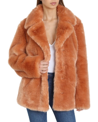 Avec Les Filles Faux-fur Oversized Coat In Nocolor