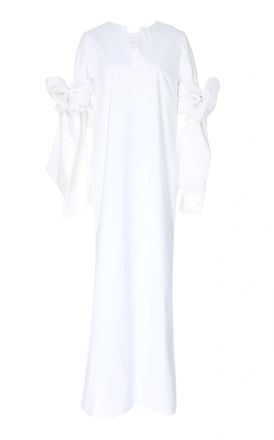 Leal Daccarett Malpelo Cotton Blend Caftan In White