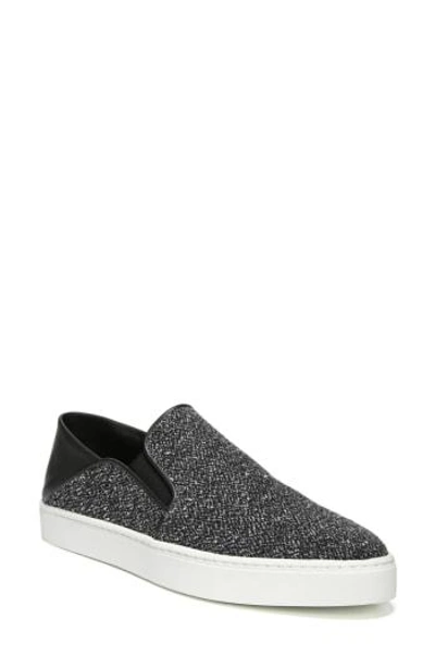Vince Garvey Slip-on Sneaker In Grey Tweed