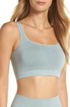 Yummie 'tanya' Scoop Neck Bra In Silver Blue