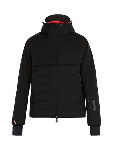 Moncler Achensee Quilted Technical Ski Jacket In Black