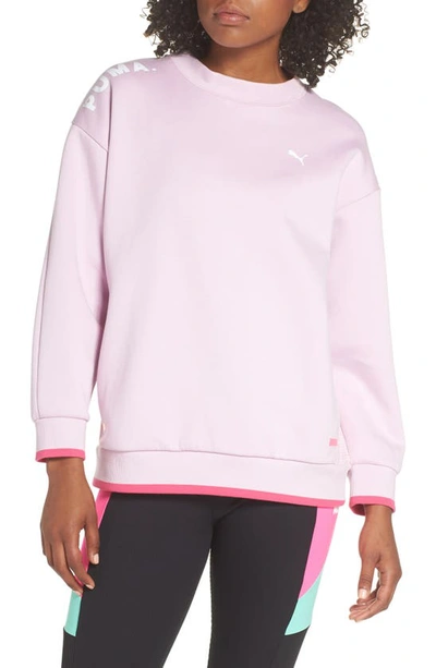 Puma Women's Chase Crew Sweatshirt, Pink In Winsome Orchid