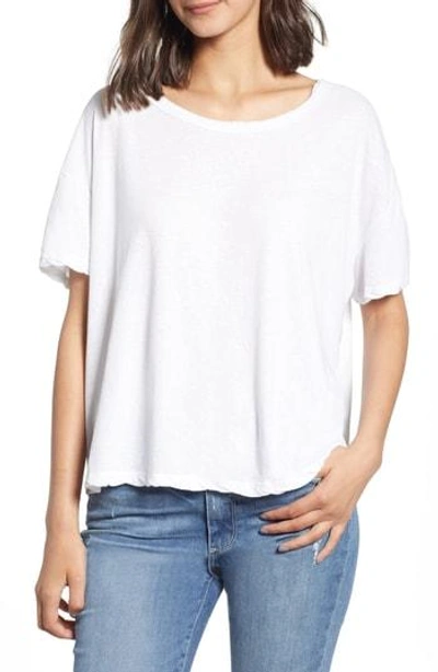James Perse Boxy Tee In White