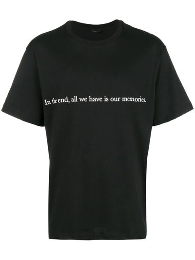 Throwback. Memories T-shirt In Black