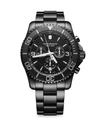 Victorinox Swiss Army Maverick Pvd Stainless Steel Bracelet Watch In Black