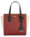 Kate Spade Cameron Street - Small Hayden Leather Satchel - Red In Sienna Multi