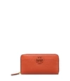 Tory Burch Mcgraw Zip Continental Wallet In Brown