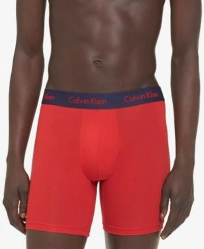 Calvin Klein Men's Underwear, Body Modal Boxer Brief U5555 In Manic Red