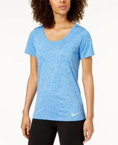 Nike Dry Legend Scoop Neck Training Top In Signal Blue