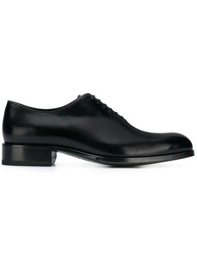 Tom Ford Single Panel Oxford Dress Shoes - Black