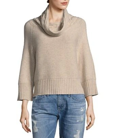 Raffi Cashmere Horizontal Cableknit Cashmere Sweater In Nocolor