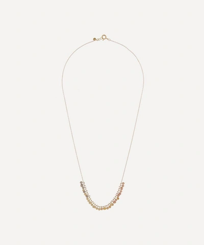 Sia Taylor Gold Rainbow Tiny Dots Arc Necklace