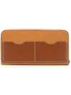 Loewe Top Zip Wallet In Brown