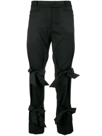Simone Rocha Straight Trousers In Black