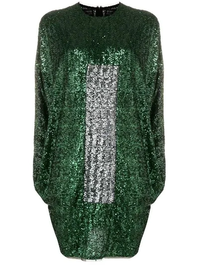 Gianluca Capannolo Sequined Dress In 060.006 Green Fume`
