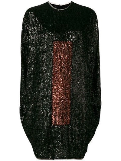 Gianluca Capannolo Sequined Dress In Black