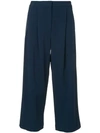 Adam Lippes Tapered Culottes In Navy