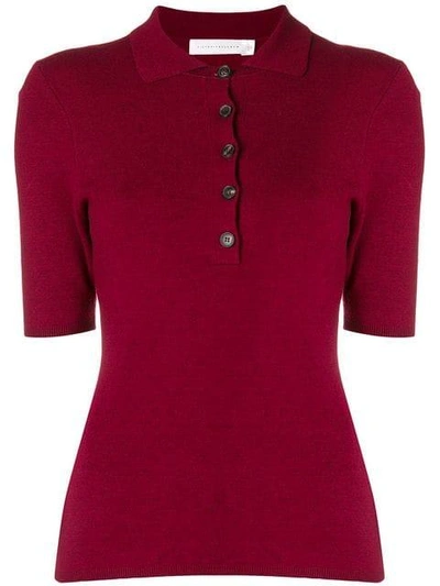 Victoria Beckham Half-sleeved Sweater - Red