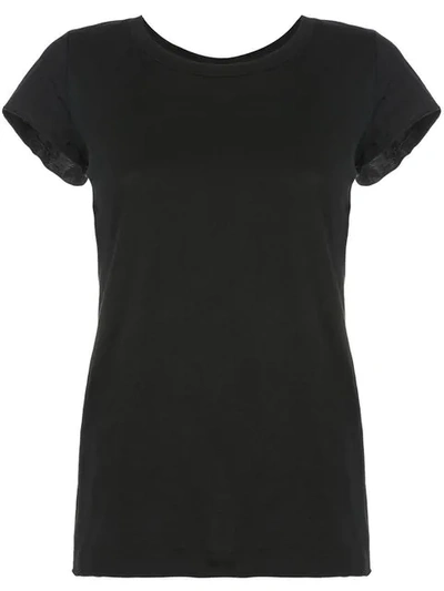 Nili Lotan Raw Hem T-shirt - Black