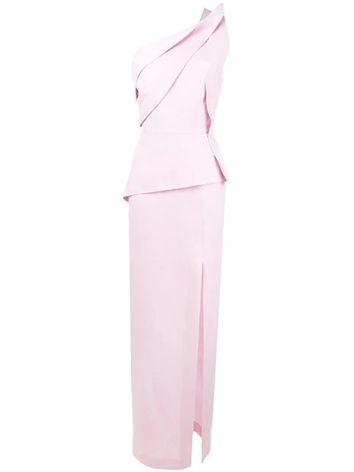 Roland Mouret Side Slit Dress - Pink