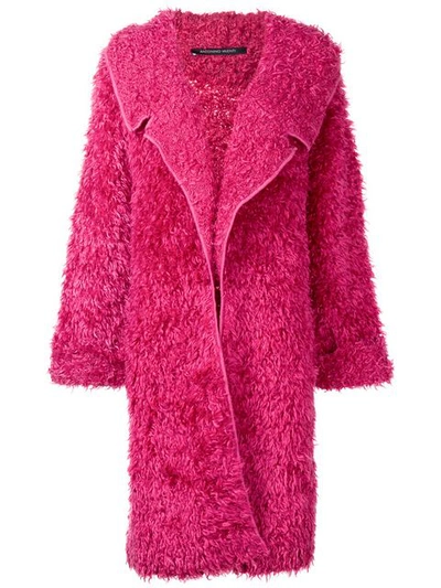 Antonino Valenti Oversized Textured Coat - Pink In Pink & Purple