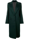 Joseph Single-breasted Long Coat - Green