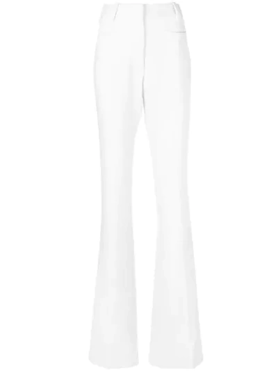 Tom Ford High Waisted Flared Trousers In Neutrals