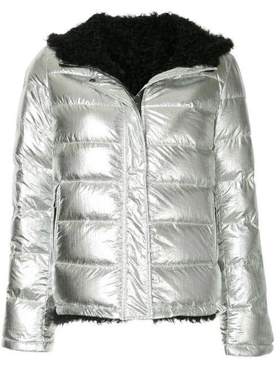 Yves Salomon Army Classic Padded Jacket - Metallic