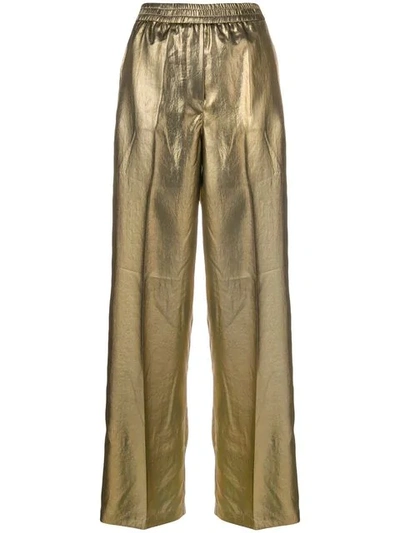 8pm Wide Leg Trousers - Metallic