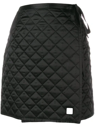 Off-white Quilted Mini Skirt In Black