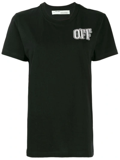 Off-white Lips Printed T-shirt In Black