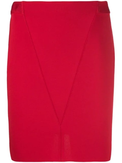 Givenchy Fitted Skirt In Red