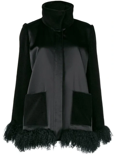 Gianluca Capannolo Furry Hem Jacket - Black