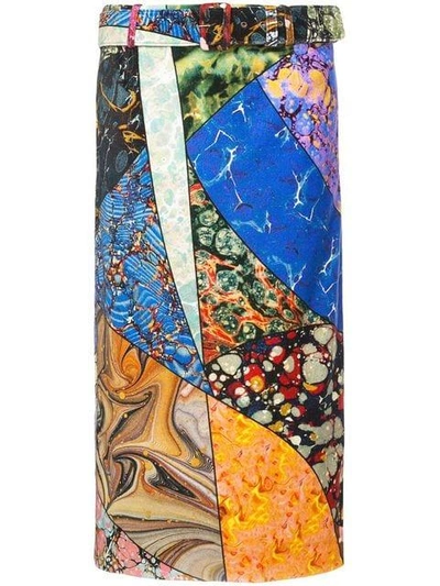 Rosie Assoulin Patterned Midi Skirt In Multicolour
