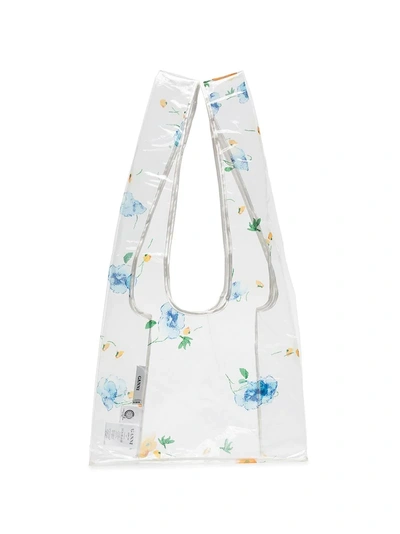 Ganni Petunia Transparent Bag In White